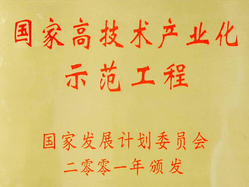 国家高技术产业化示范工程